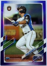 2021 Topps Chrome NPB - Yuma Imagawa #87 Purple Refractor /299 (RC)
