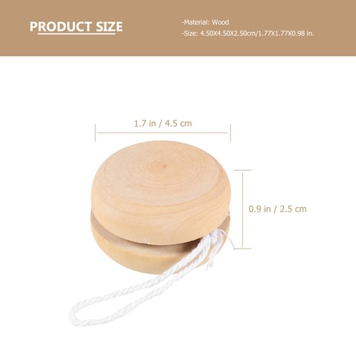 10 Pcs Wooden Yo-yo Toys Playthings for Kids Child Baby Small Balls - Bild 5 von 12