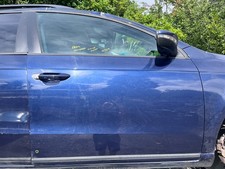 VW PASSAT B7 2012 DRIVERS SIDE FRONT DOOR ASSEMBLY COMPLETE NIGHT BLUE METALLIC
