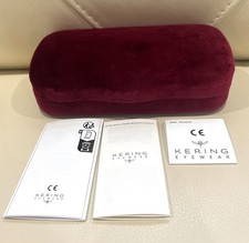 Gucci Case Burgundy Velvet Hard Sunglasses Case Luxury Storage Box Authentic NEW