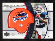 2004 Upper Deck Sweet Spot Rookie Signatures Tier Two 9/350 Lee Evans Auto 0t1