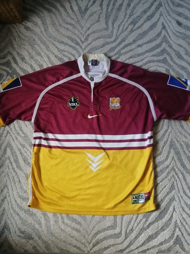 Vintage 1999 Brisbane Broncos NRL Rugby Jersey Shirt Size 2XL Nike Rugby Shirt - Picture 11 of 11