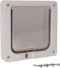 Cat Flap Door with 4 Way Lock, 6.25" X 6.25" Flap Size