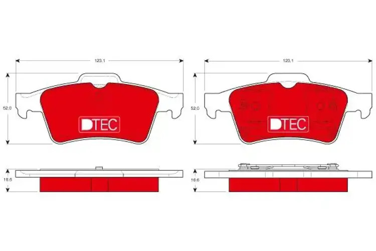 Brake pads GDB1469DTE TRW for RENAULT SAAB NISSAN OPEL FORD - Image 2