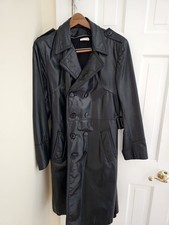 Leather Trench Coat For Men Size 40