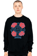 SANTA CRUZ Dressen Roses Club - Knit Crew - Skateboard  Top / Jumper LARGE