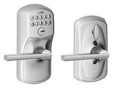 Schlage FE595-PLY-LAT Keypad Entry Lock - Chrome