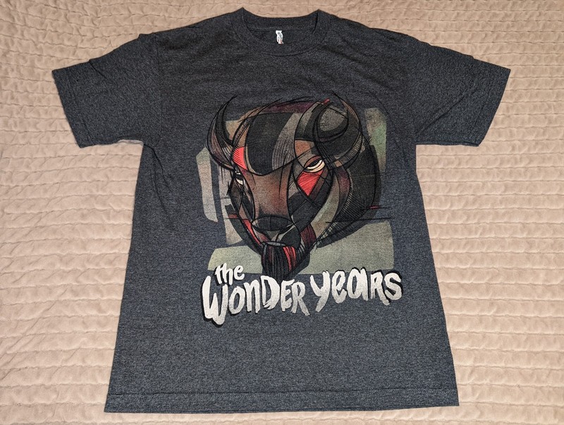 The Wonder Years Fall 2016 Tour T Shirt with Concert Dates Size M Medium