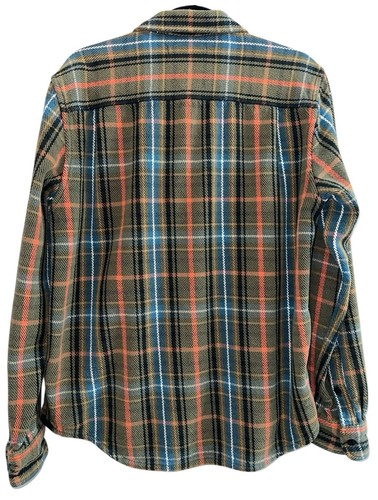 Outerknown Mens Size Large Blanket Flannel Shirt Plaid Long Sleeve Button Up - Picture 2 of 12