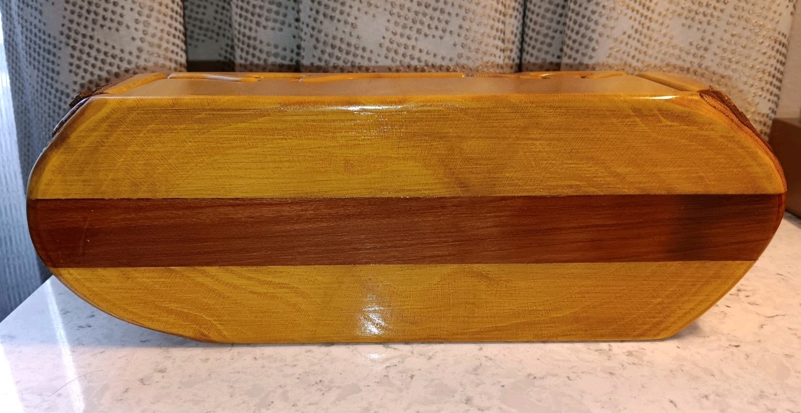 Raw Edge 9 Piece Multi Wood Puzzle Box 