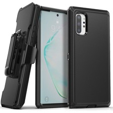 For Samsung Galaxy Note10,Note10 Plus 5G Case Rugged Cover Shockproof Belt Clip
