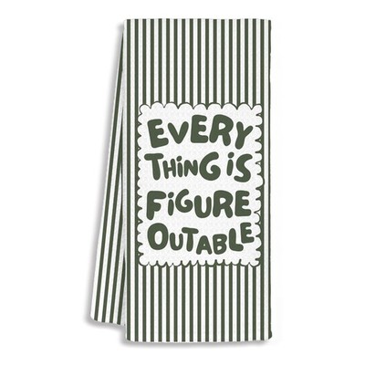 SJDFCSA Inspirational Kitchen Towels, Every Thing is Figure Outable 