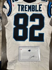 Tommy Tremble Carolina Panthers Game Used Worn Jersey Patriots 9/28/25 COA TD