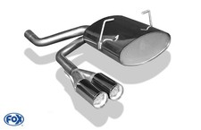 Sportauspuff mittig Mini One Cooper R50 2x70mm scharf mit Abs.