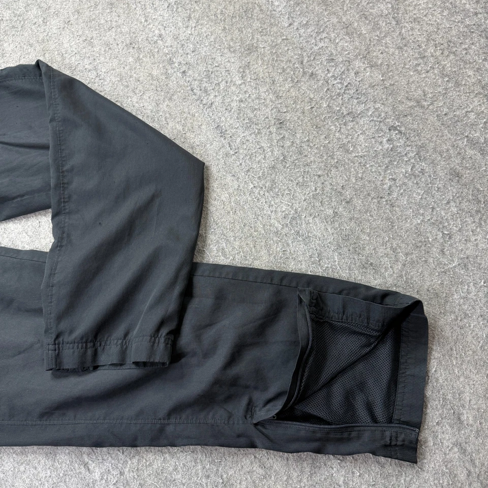 Under Armour Windbreaker Track Pants Men L Black Ankle Zip Loose 30" Tapered - Image 2 of 4