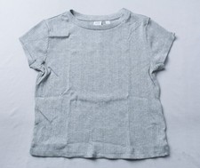 Gap Girl's Variegated Rib Fitted T-Shirt JL3 Light Heather Grey Size XL NWT