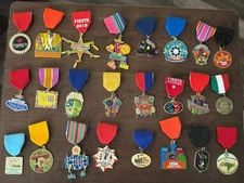 Lot Of 24 Fiesta Medals