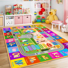 Kids Educational Rug 4' X 5', Kids Collection Area Rugs for Learning ABC Alphabe
