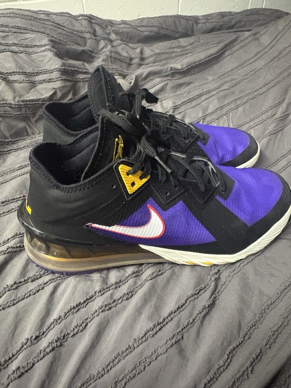 Nike LeBron James Men's Low Top Basketball Sneakers Lace-Up Colorblock
