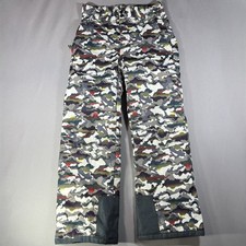 Arctix Snow Pants Boys L Multicolor Camo Insulated Ski Snowboard Reinforced Hem