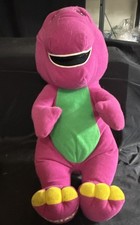 Playskool 1992 Barney Plush Talking Singing Interactive 14" Works TESTED