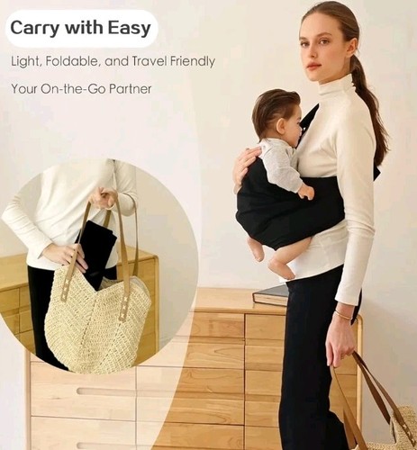 Baby Toddler Carrier Sling with Double Safety Buckle & Adjustable Shoulder Strap - Picture 6 of 7