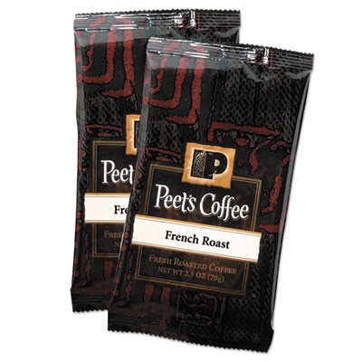 Кофе и чай Peets 504914 В порционных кофейных упаковках, Обжарка по-французски, 2,5 унции
