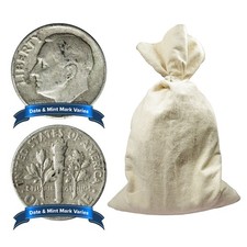 Bag of 1000 - $100 Face Value Full Dates 90% Silver Roosevelt Dimes