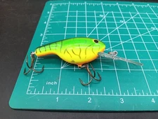Bagleys "Mama Cat" Green, Yellow, Orange Fishing Lure 2.5 Inch Pre-owned L👀K!