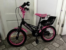 Kids Bike 14inch Children Girls Pink Bicycle Cycling Removable Stabilisers BEST