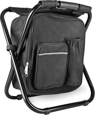Backpack Stool Cooler Chair Heavy Duty 400 LBS Max Load Portable Lightweight ...