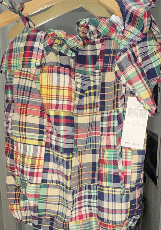NWT - Ralph Lauren - Madras Romper - Size 18 Months