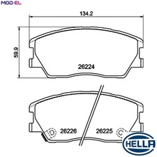 BRAKE PAD SET DISC BRAKE 8DB 355 040-591 FOR KIA SOUL/III/Cargo G4FJ 1.6L 4cyl