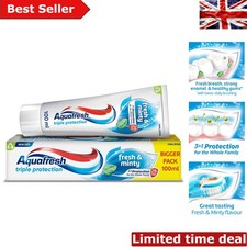 Daily Dental Care: Aquafresh Mint Toothpaste 100ml | Gum Protection & Freshness 39.90 per litre