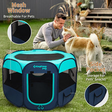 Dog Playpen, Portable Foldable Cat Kitten Puppy Tent Crates 29"/36"/50" Pop U...