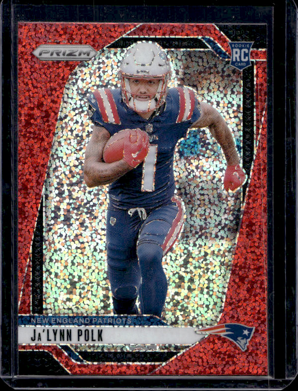 2024 Panini Prizm - Rookies Ja'Lynn Polk #339 Red Sparkle Prizm (RC)