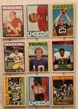 1972 Topps FB Partial Set 172 cards, 3rd SERIES, Rookie and HOF Cards