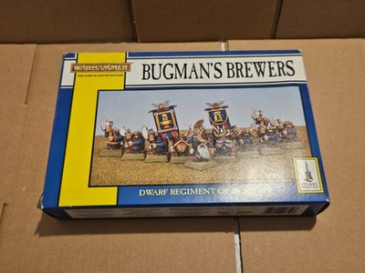 Bugmans Brewers Regiment of Renown Box komplett Top Zustand 90er Warhammer
