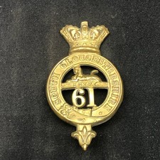 61st (South Gloucestershire) Regiment of Foot - Victorian British Army Cap Badge