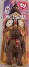 Ty Britannia the Bear 1999 McDonald  s Teenie Beanie Baby RARE Retired UK Flag