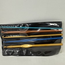 Vintage Boye Aluminum Crochet Hook Set of 5 E I G H J And Case Multicolor