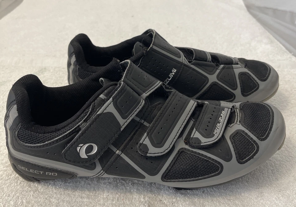 Zapatos para mujer Pearl Izumi negros/grises de ciclismo Select Rd IV talla 41/9 Foto 3 de 4