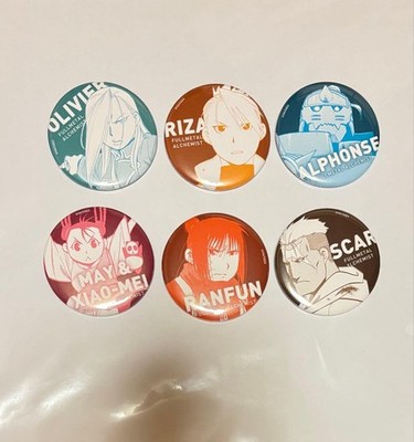 Fullmetal Alchemist Badge Collection Olivier Riza Alphonse Mei Scar pin characte