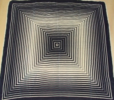 Foulard 100% Reine Seide Silk Soie Vintage Damen Echo (1151) 84Cm X 88Cm