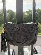 Gucci Soho Disco Camera Bag Black Pebbled Lea...