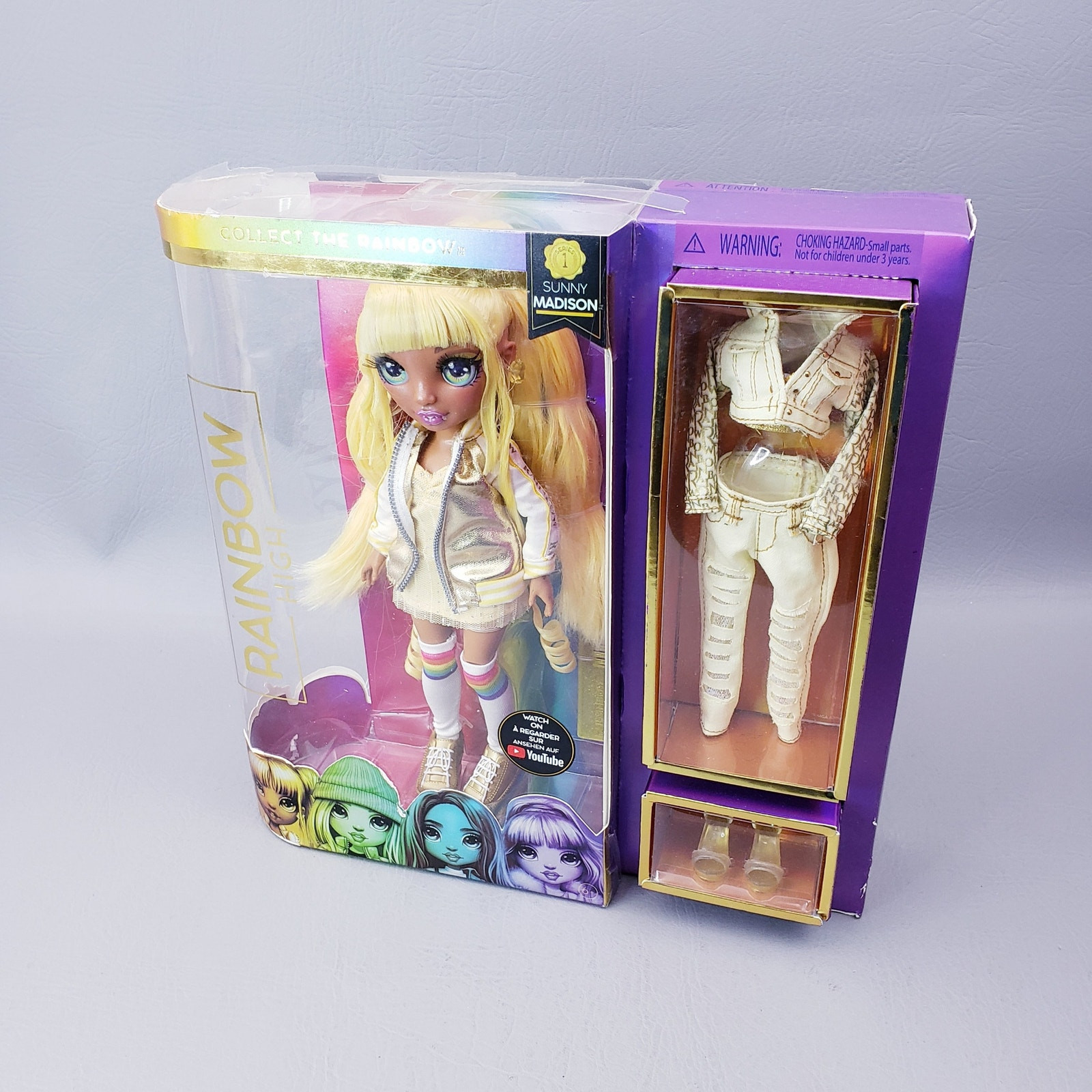 Rainbow High Sunny Madison Yellow Fashion Doll W/ 2 Outfits SERIES 1 NEW SEALED