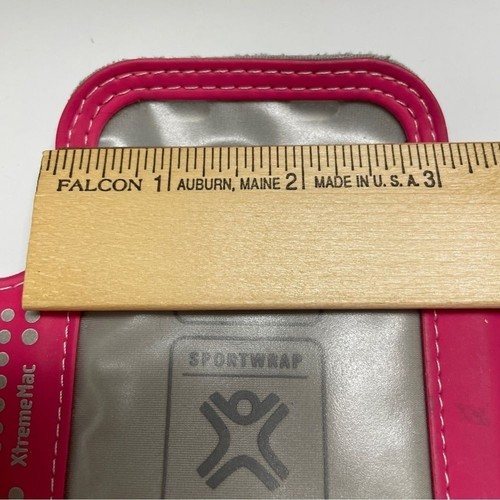 XTREMEMAC Sportwrap rose compatible avec iPhone mini, SE, 6, compartiment à clés bras réglable - Photo 6 sur 11