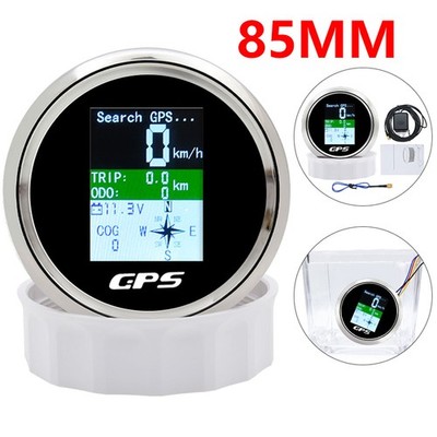 85mm Waterproof Digital GPS Speedometer Odometer Speed Gauge For Car Boat