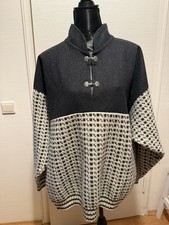 Vintage Norweger Pullover Volund Grau Weiß Wolle Filz Gr. XL