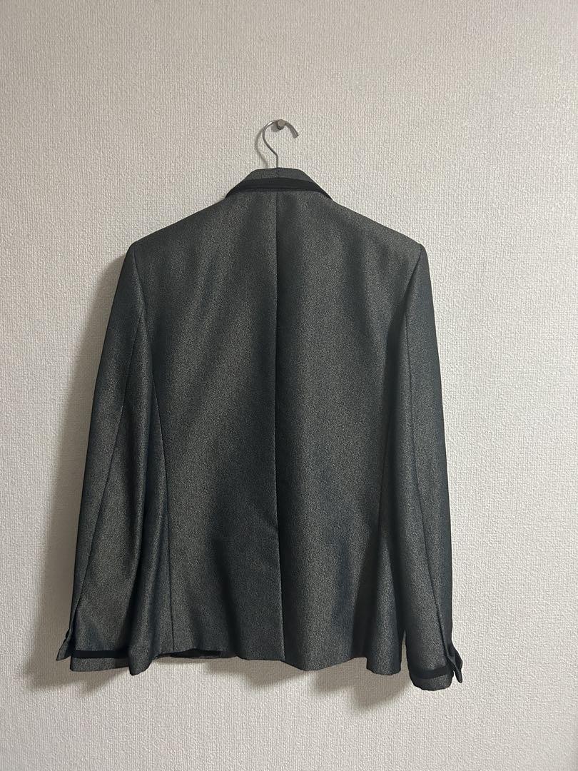 Giacca Saint Laurent Paris 13SS Hedi Poliestere Bordo Tg 50 Grigio Made in Italy